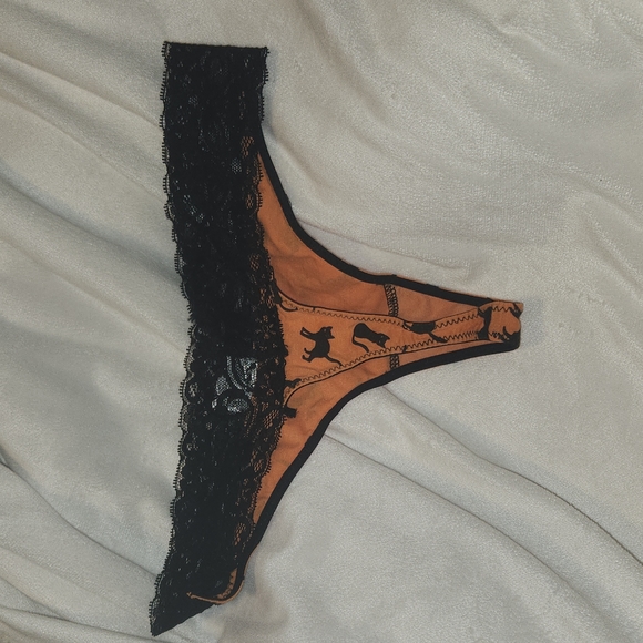 NWT Halloween Black Cat Thong & Mini Cheeky - Picture 4 of 4
